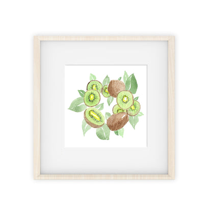 kiwi wreath art print