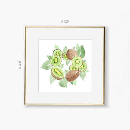 kiwi wreath art print