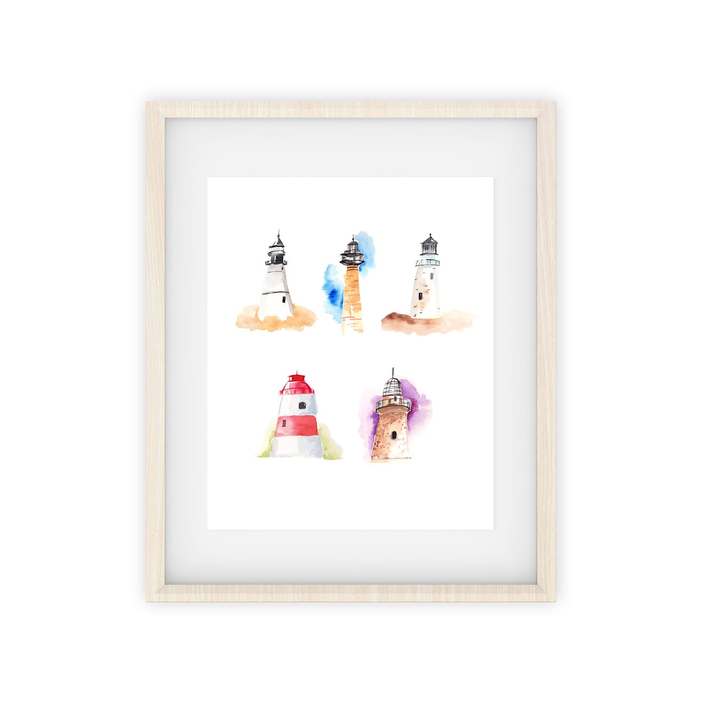 lighthouses art print