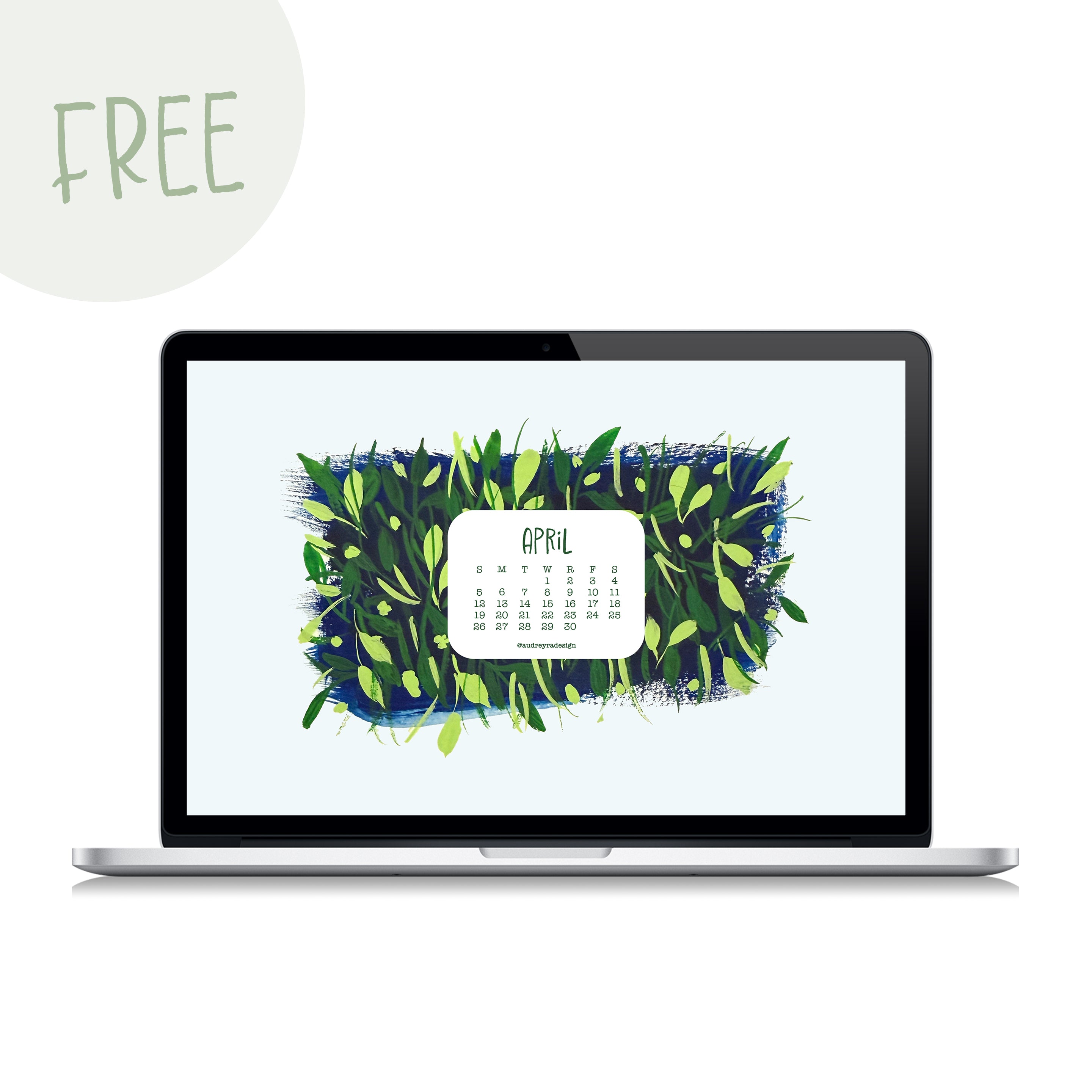 april 2026 digital wallpaper freebie – Audrey Ra Design Shop