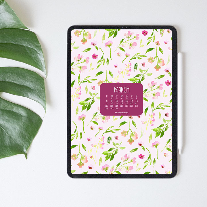 march 2026 digital wallpaper freebie