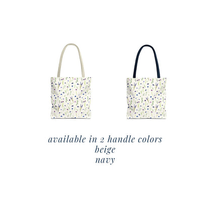 blue wildflowers: tote bag 🛍️