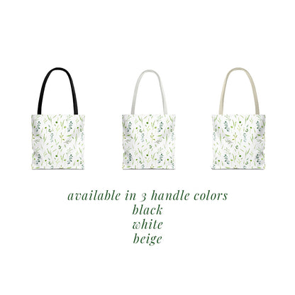 greenery wildflowers: tote bag 🛍️