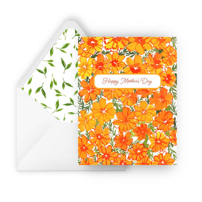 mother's day - marigolds greeting card