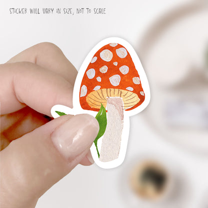 spotted mushroom sticker