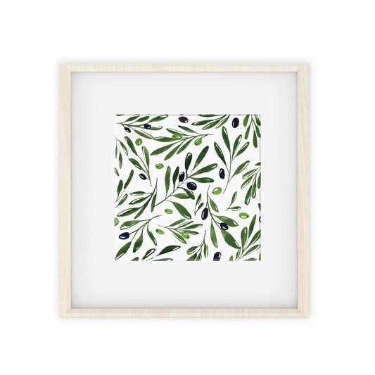 olives pattern art print