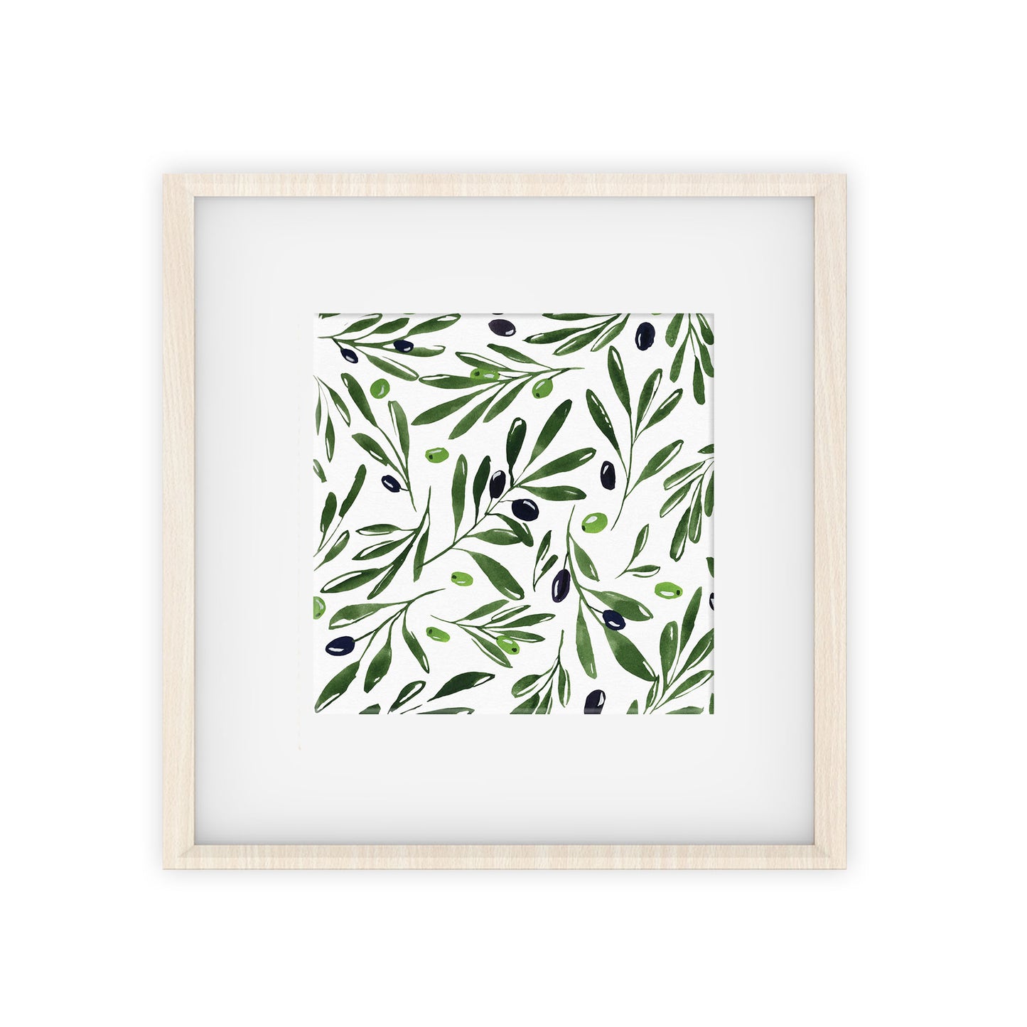 olives pattern art print