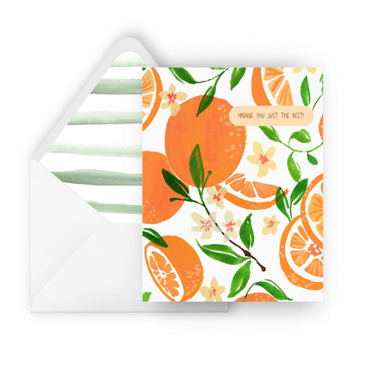 orange you just the best greeting card