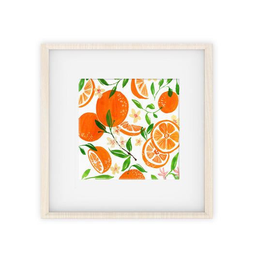 oranges pattern art print