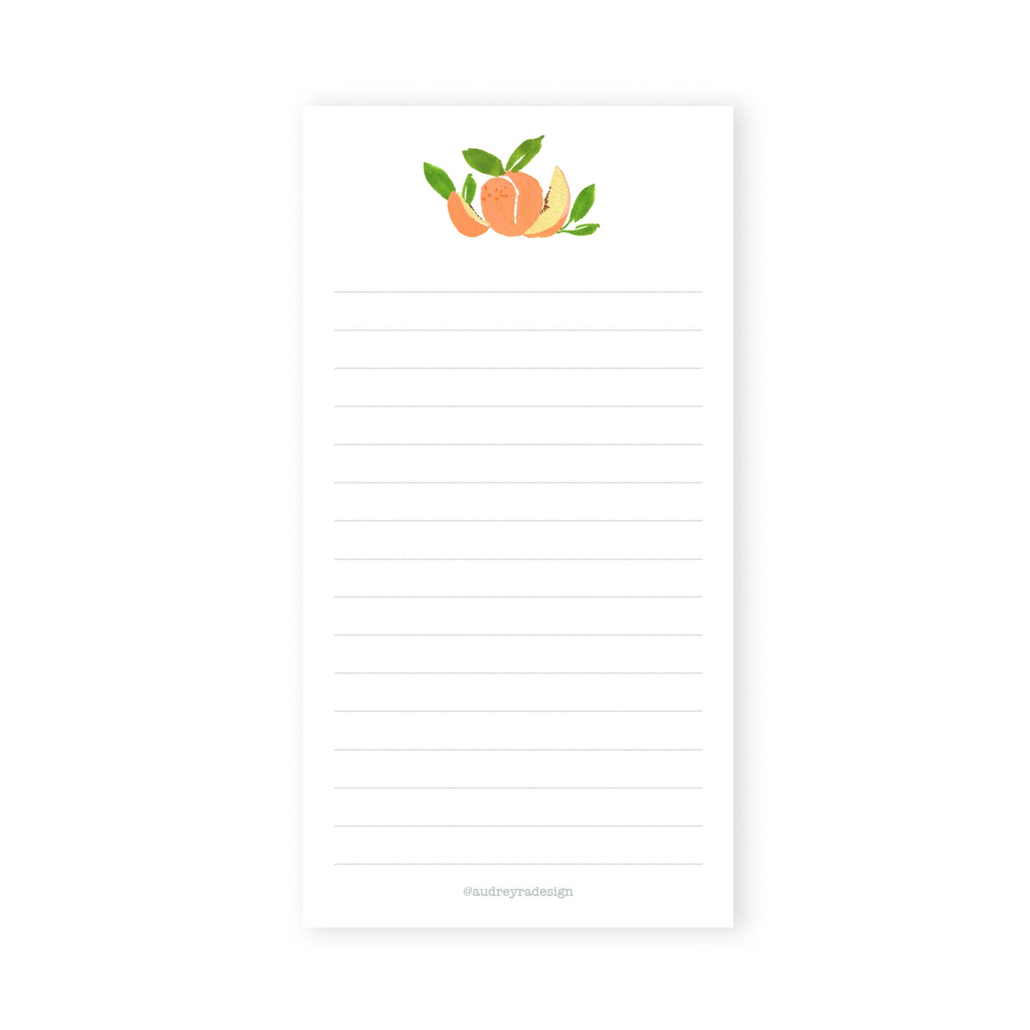 peaches notepad