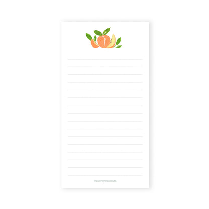 peaches notepad