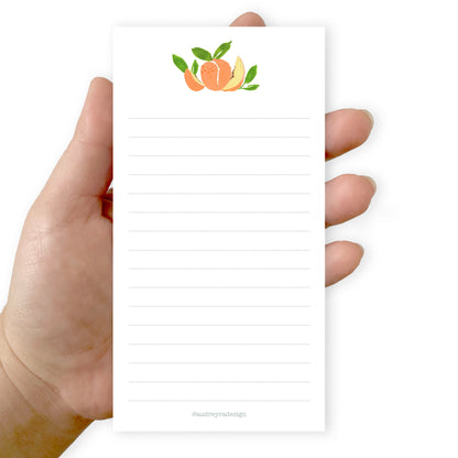 peaches notepad