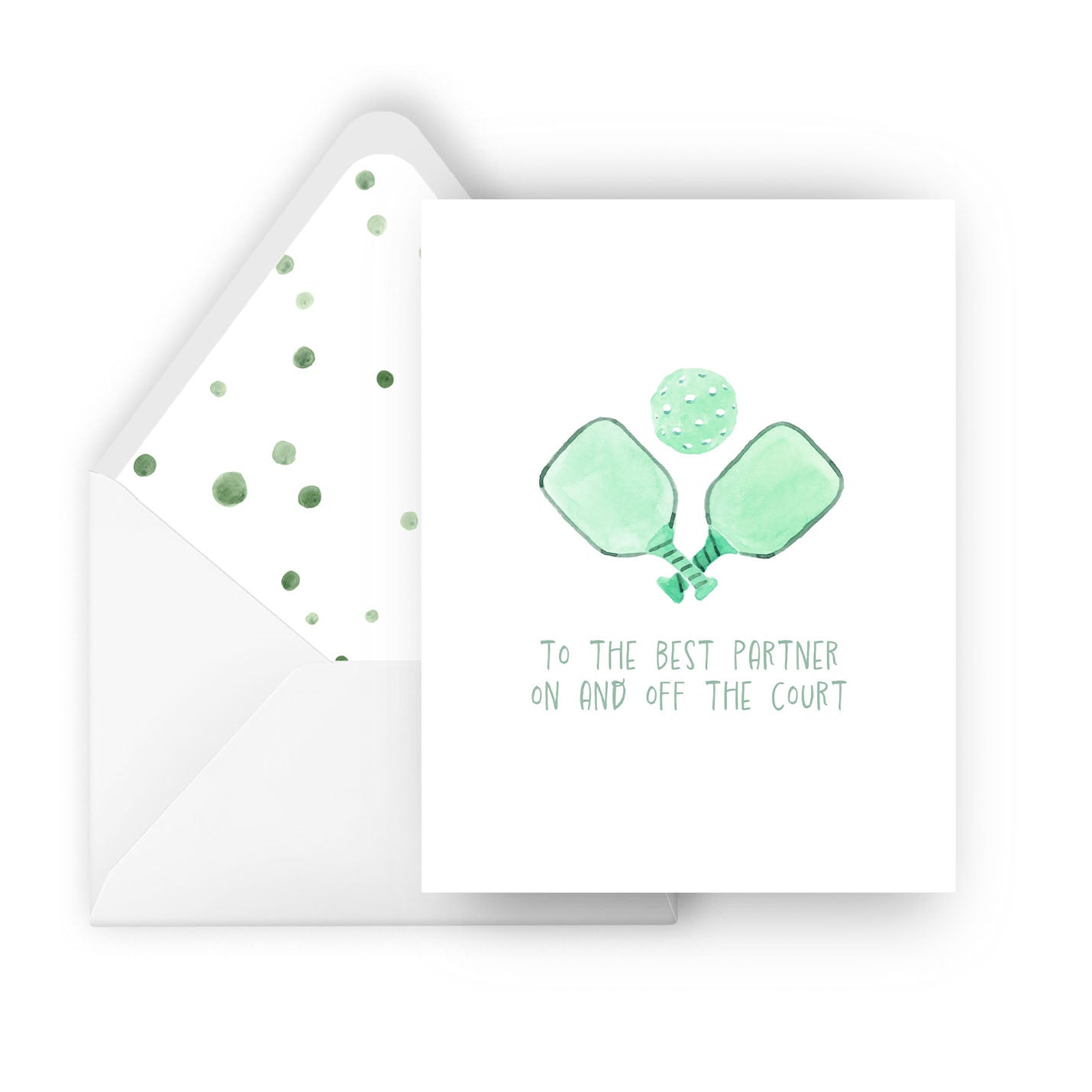 best pickleball partner-greeting card