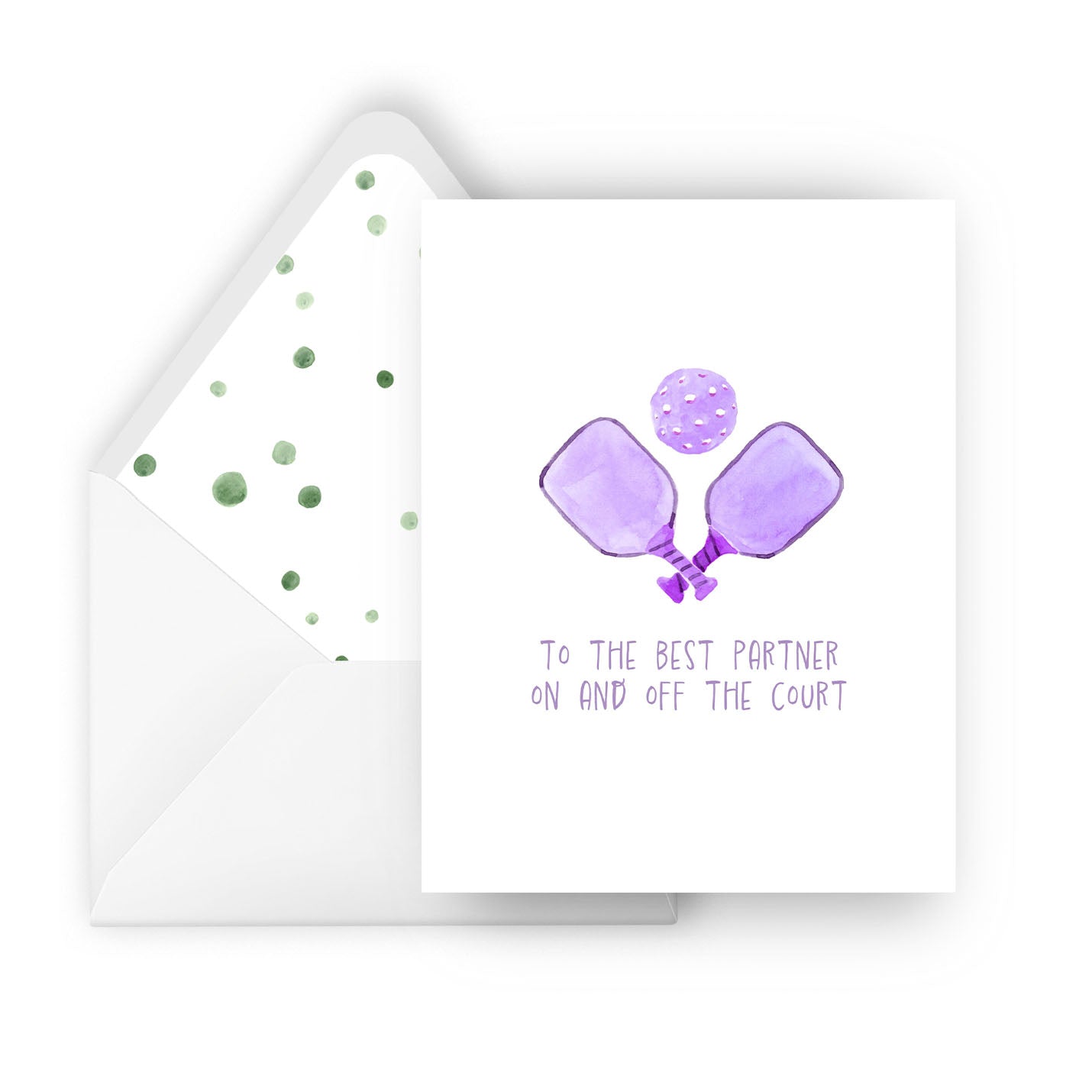 best pickleball partner-greeting card