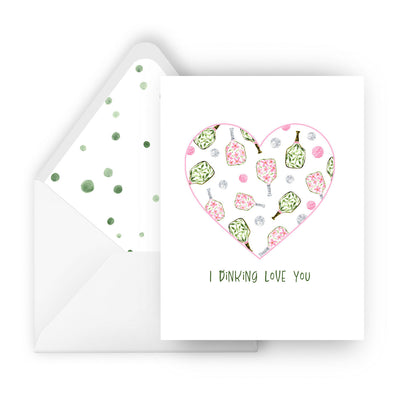 i dinking love you greeting card