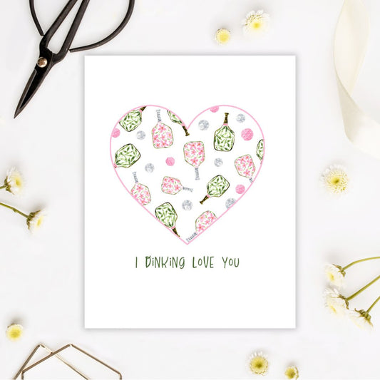 i dinking love you greeting card