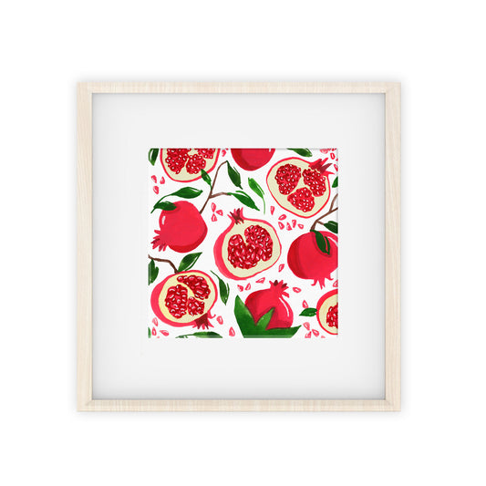 pomegranate pattern art print