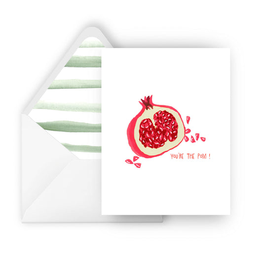 you're the pom! greeting card
