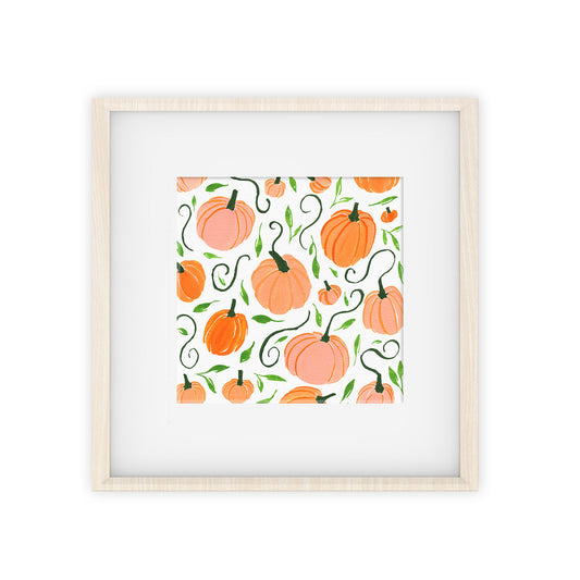 pumpkin pattern art print