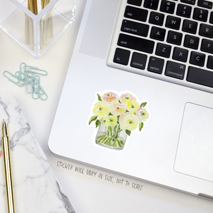 ranunculus bouquets sticker