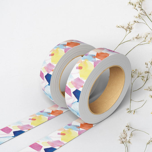 abstract crystals washi tape