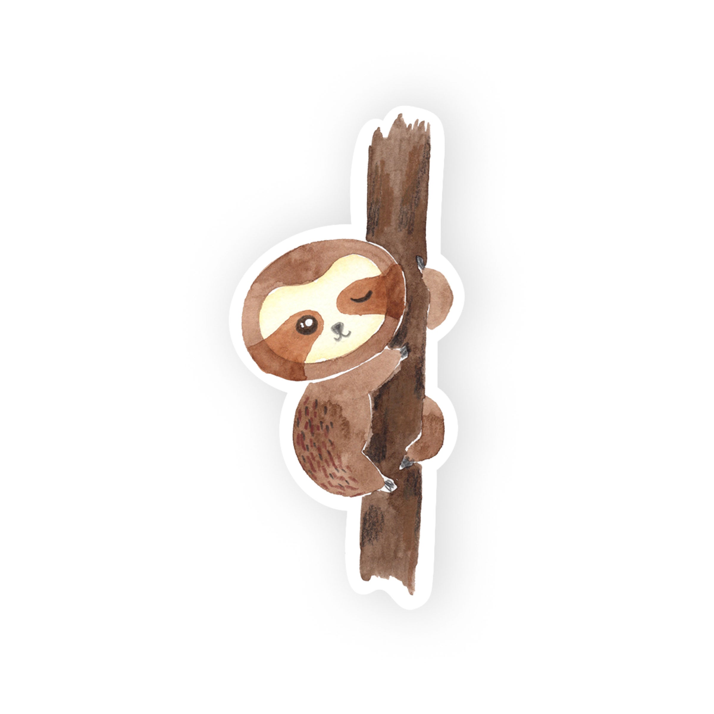 winking sloth sticker – Audrey Ra Design Shop