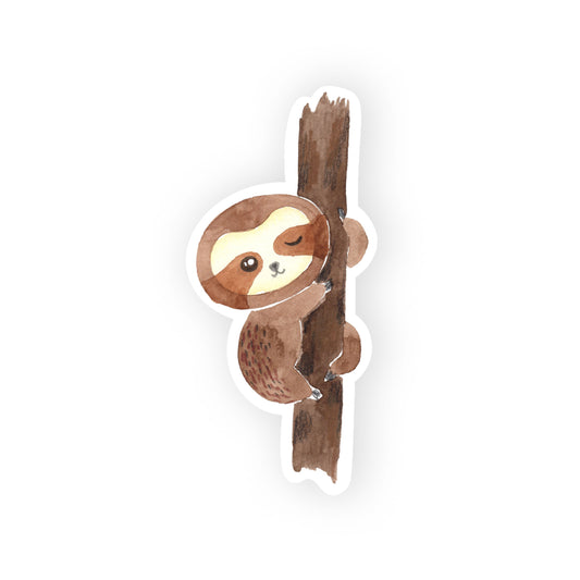 winking sloth sticker
