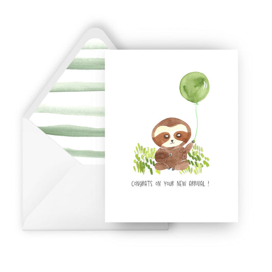 congrats on your new arrival greeting card