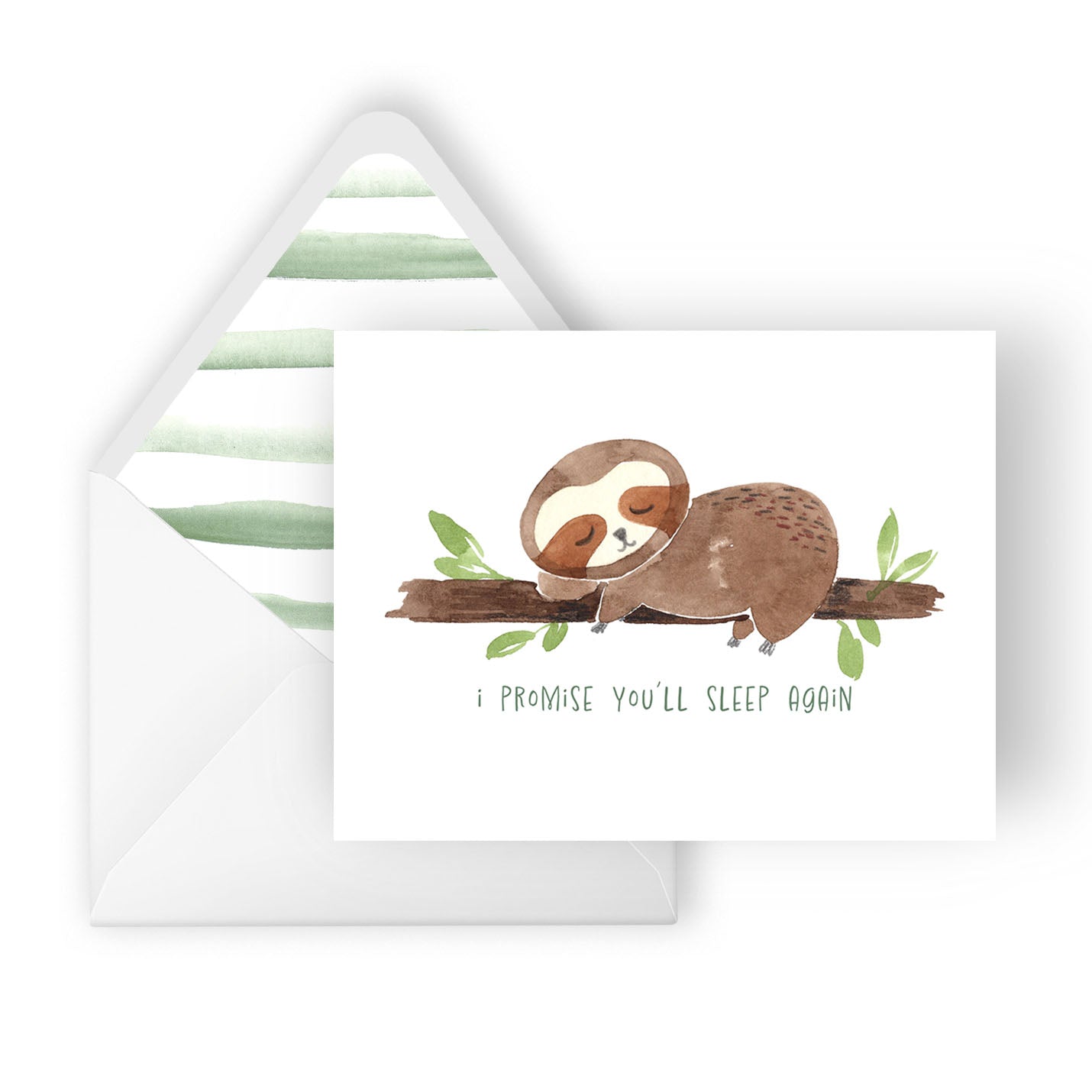 i promise you'll sleep again greeting card