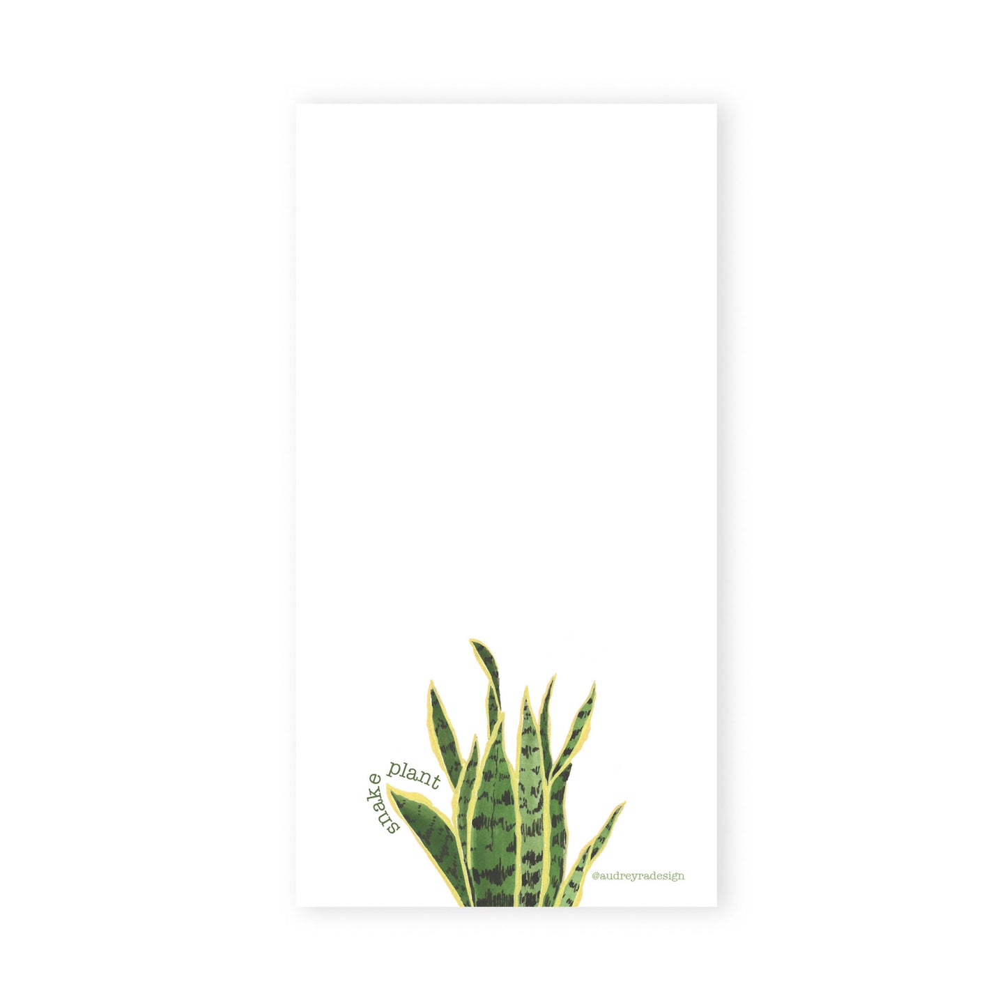 snake plant notepad