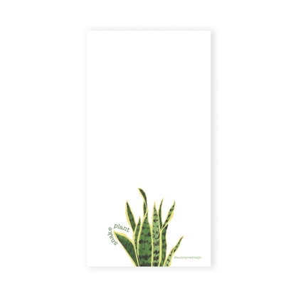 snake plant notepad