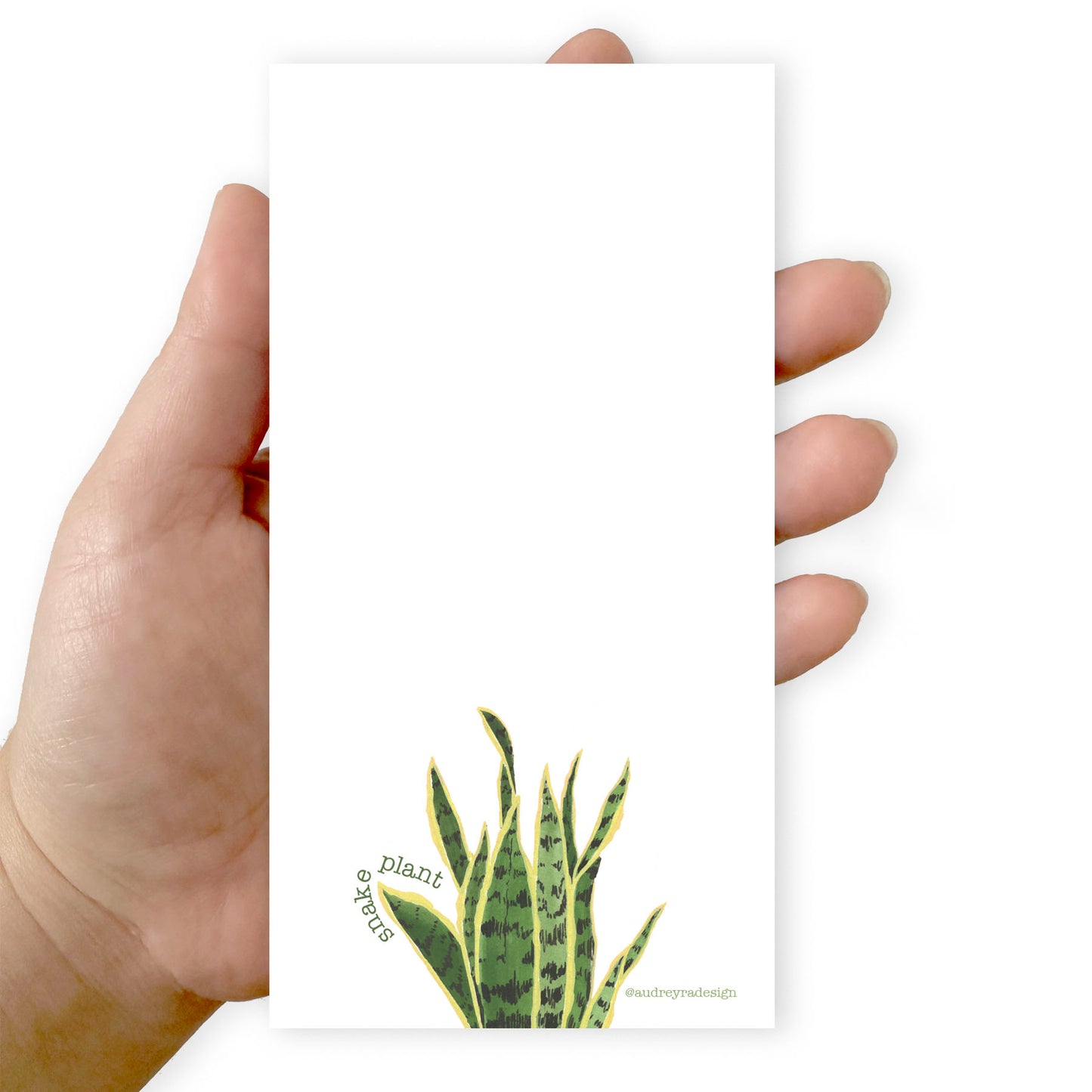 snake plant notepad