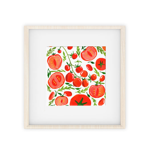 tomatoes pattern art print