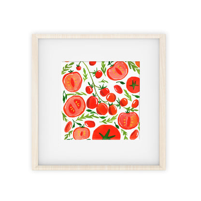 tomatoes pattern art print