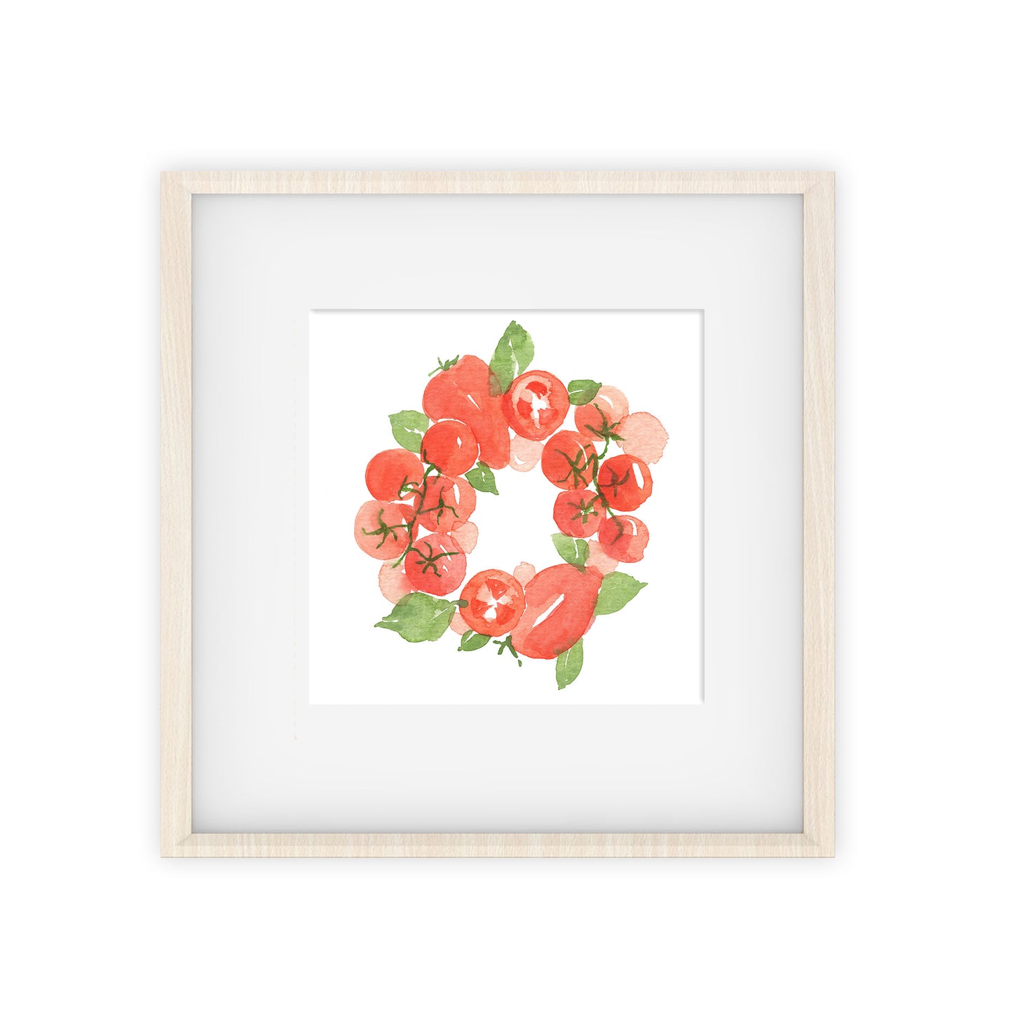 tomato wreath art print