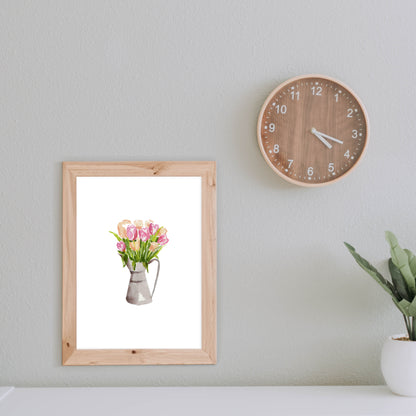 tulip bouquet art print