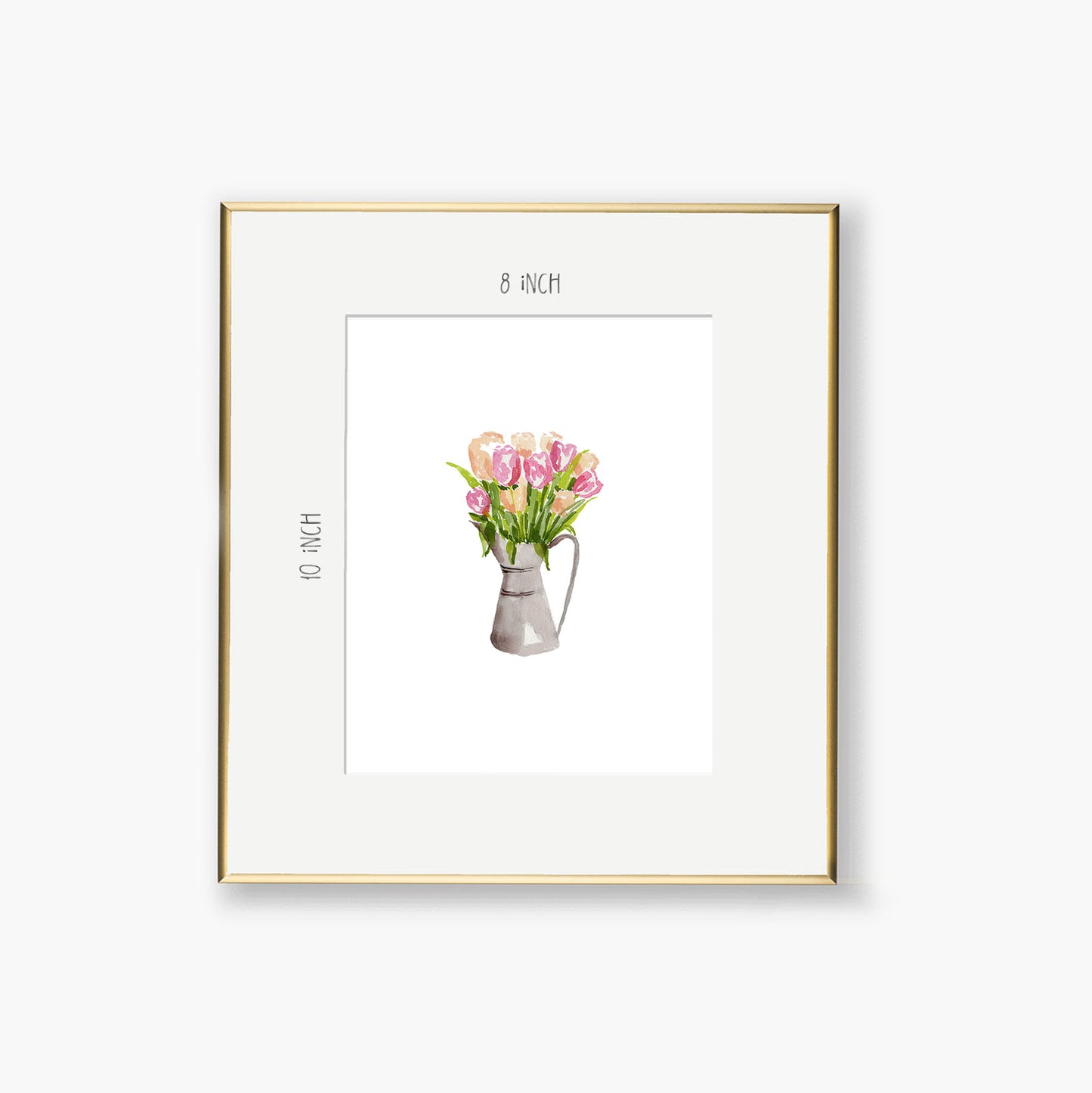 tulip bouquet art print