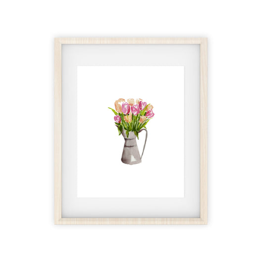 tulip bouquet art print