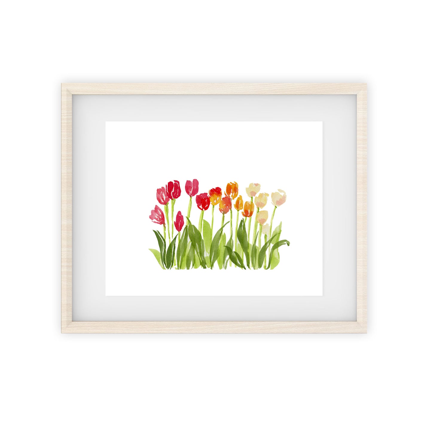 tulip field art print