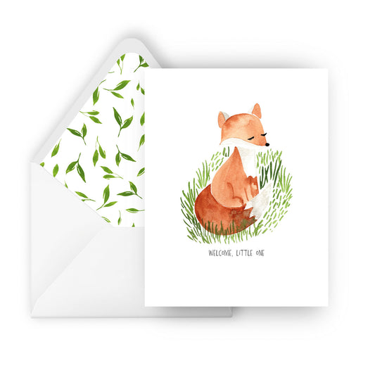 welcome, little one greeting card