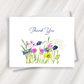 wildflowers thank you greeting card