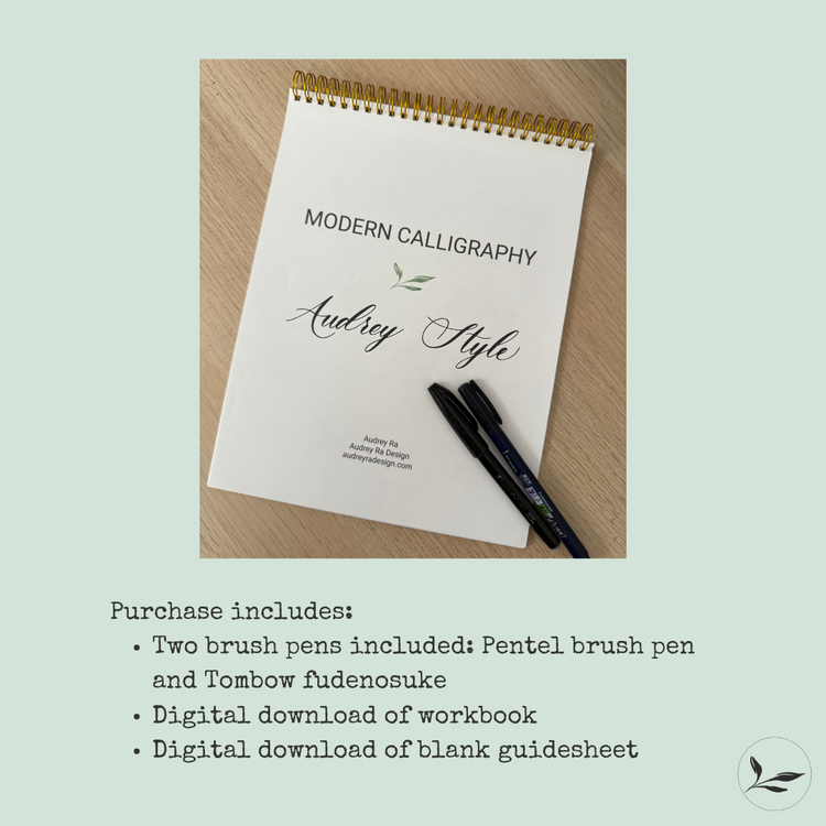 brush calligraphy workbook (physical)