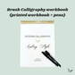 brush calligraphy workbook (physical)