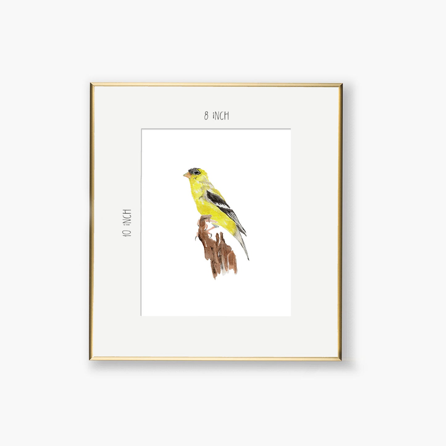 yellow finch art print